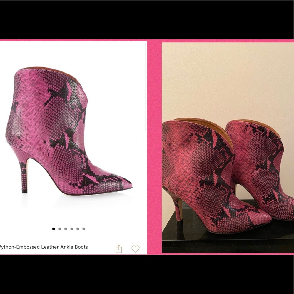 Paris Texas Python ankle boots